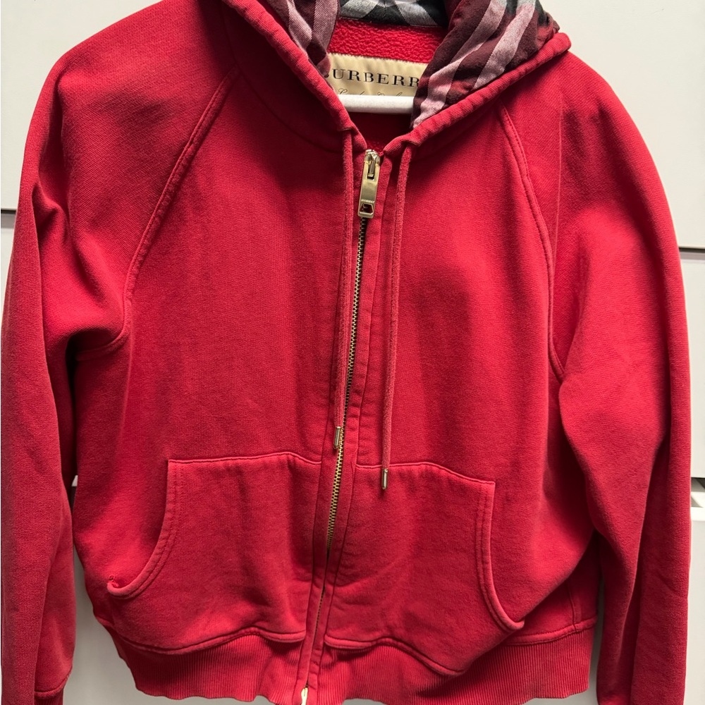 Burberry Vintage Red Zip-Up Jacket